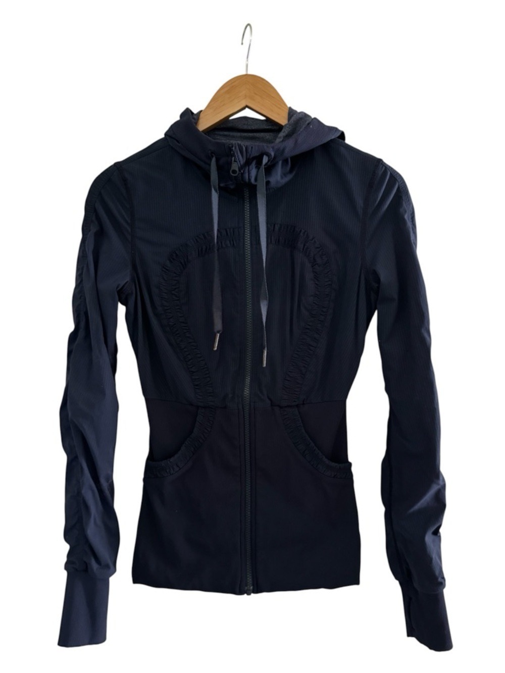 Lululemon Dance Studio Jacket III Inkwell Reversible Hooded Size 6